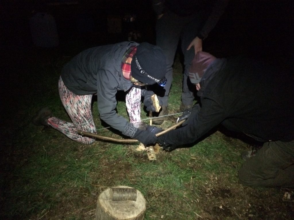 Firelighting Course - Group Bow Drill - Bushcraft
