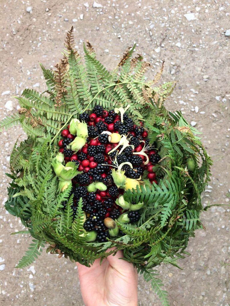 Autumn Forage in a Basket - Pippin & Gile Foraging Course