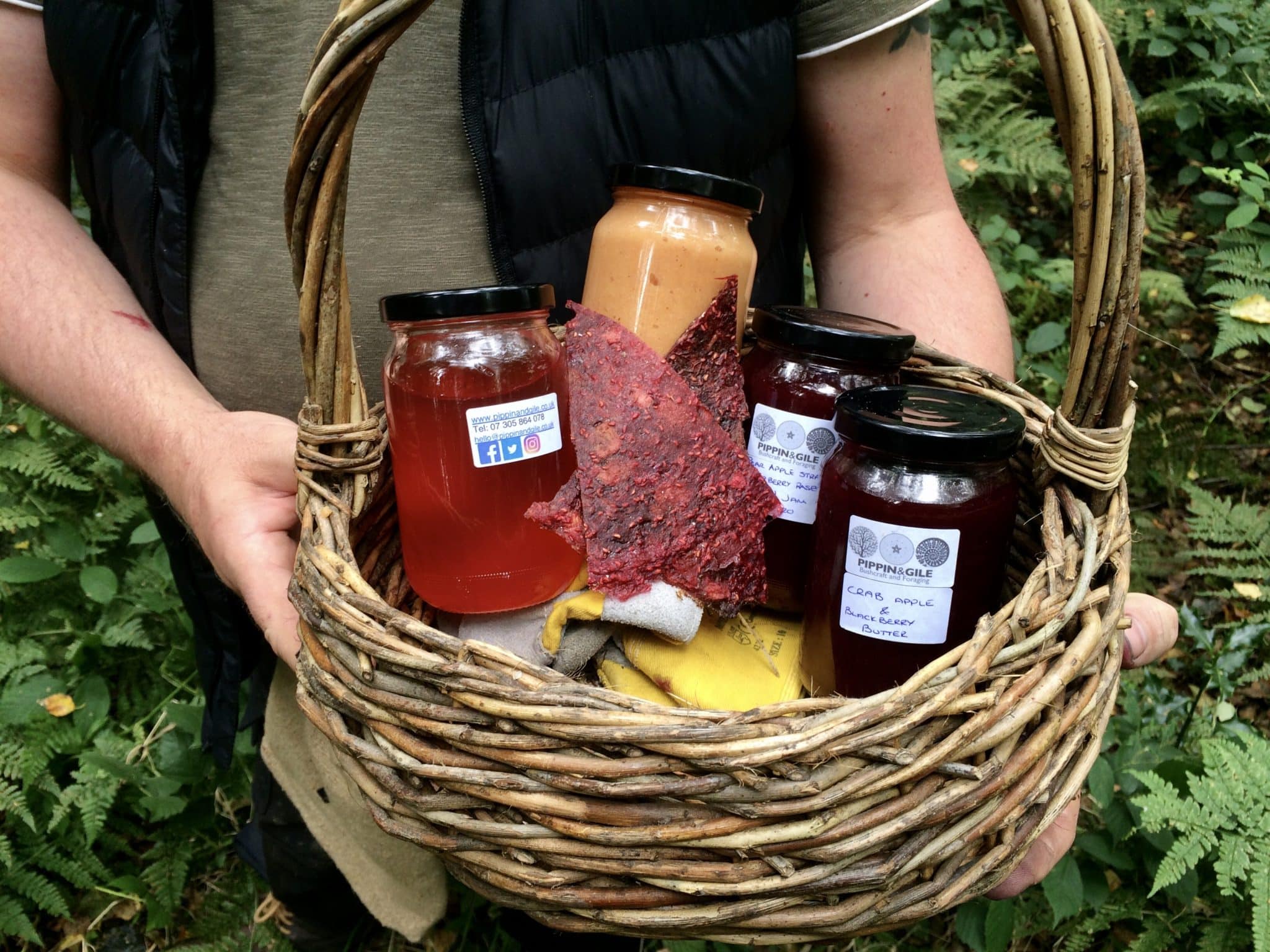Finished Products - foraging and Preserving course - autumn Foraging - preserving - traditional crafts - pippin & Gile bushcraft and foraging - brecon beacons