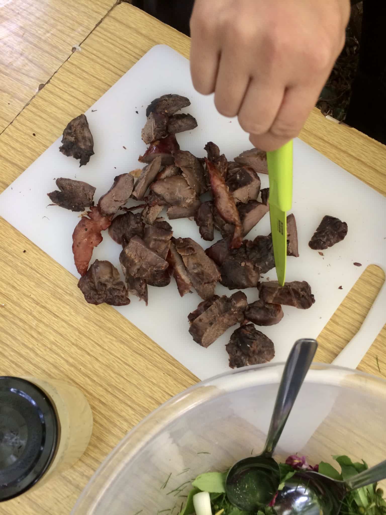 Lunch - smokeD pigeon - Cooking over an open fire - foraging and Preserving course - autumn Foraging - preserving - traditional crafts - pippin & Gile bushcraft and foraging - brecon beacons