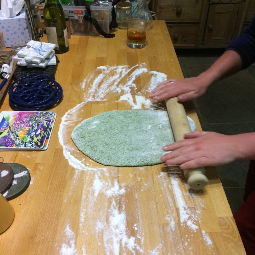 Making nettle Pasta - Bushcraft in South London - Bushcraft in South Wales - Bushcraft in Surrey - Bushcraft in Mid Wales - Bushcraft and Foraging - Pippin & Gile