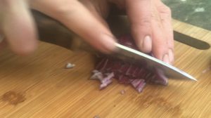 Onion Chopping - Nettle Champ Recipe - - Pippin & Gile - Bushcraft and Foraging - South London - South Wales - Mid Wales - Brecon Beacons National Park - Surrey