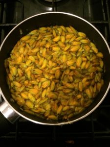 Mixing Gorse Flowers - Gorse Cordial - Pippin & Gile - Bushcraft and Foraging - South London - South Wales - Mid Wales - Brecon Beacons National Park - Surrey