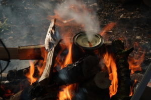Starting to smoke - Charcoal Making - Pippin & Gile Bushcraft Courses and Foraging Courses