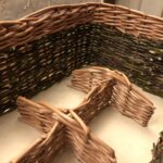 Detail of the Finished Segmented WIllow Plank Basket