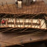 Decorative three rod wale - willow basket